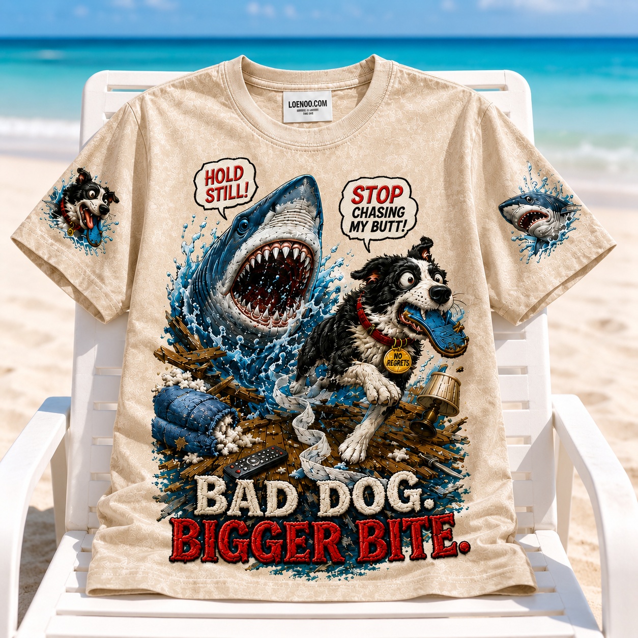 Bad Dog Bigger Bite Shark Tee