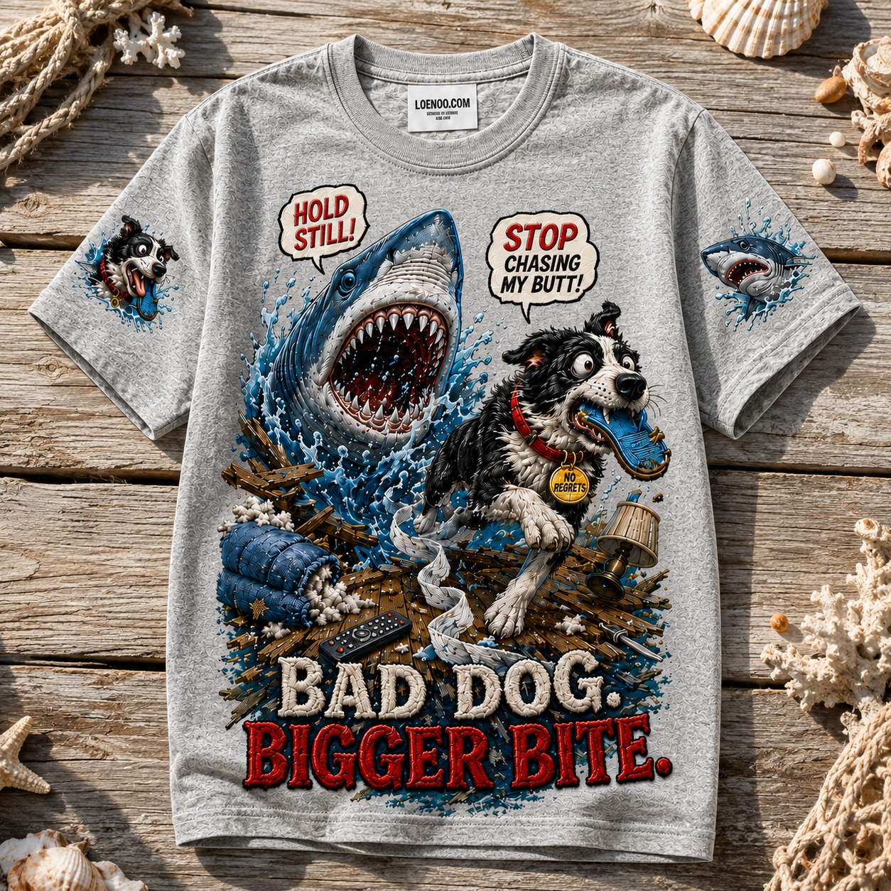 Bad Dog Bigger Bite Shark Tee