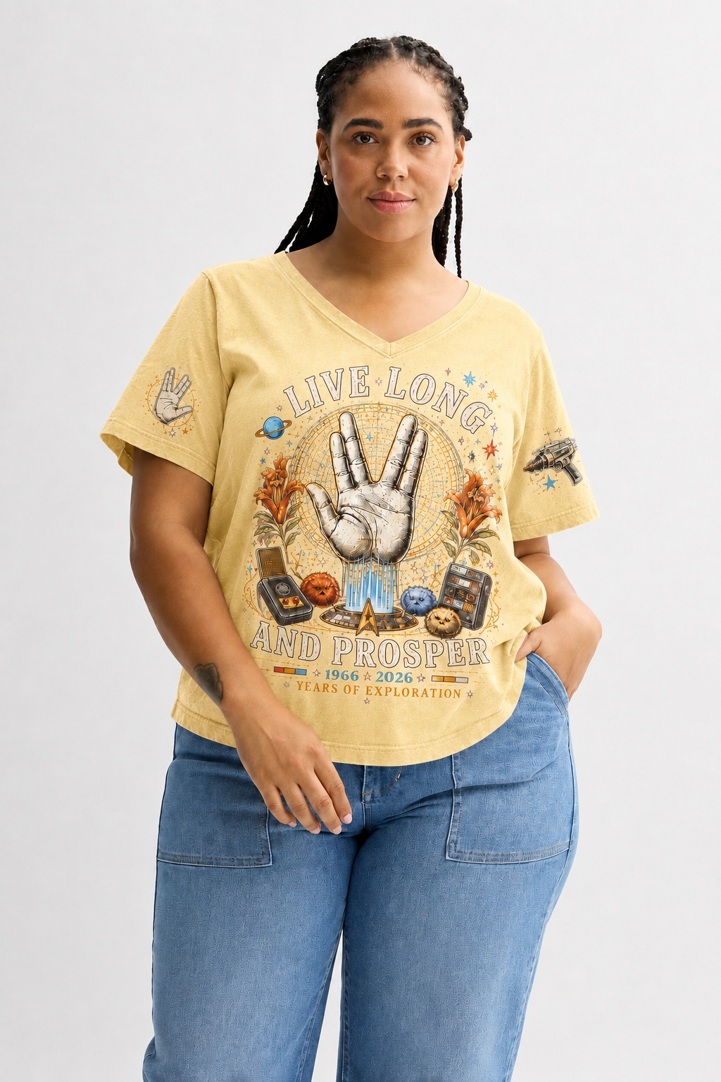 🖖 Live Long With You 60 Years Women’s V-Neck Tee