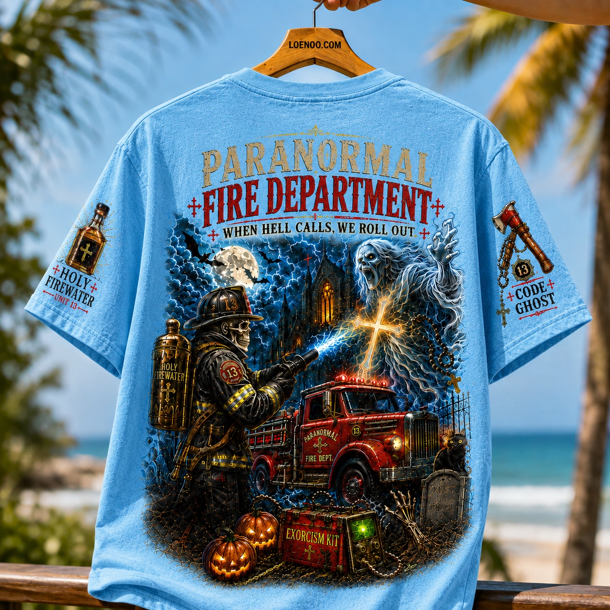 Paranormal Fire Department Halloween T-Shirt