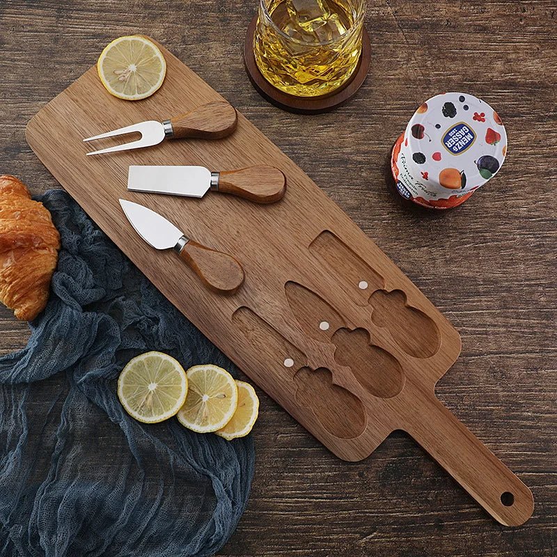 Acacia Cheese Board (with Utensils) - Urban Jiko