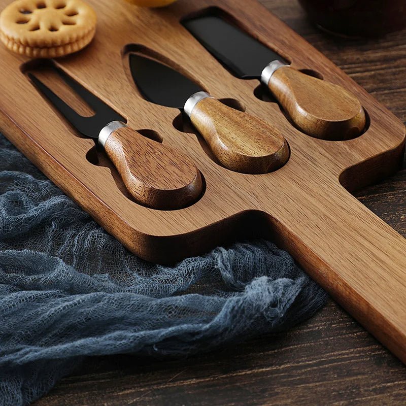 Acacia Cheese Board (with Utensils) - Urban Jiko