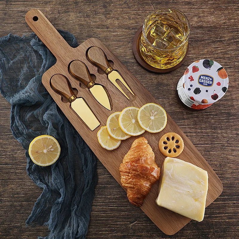 Acacia Cheese Board (with Utensils) - Urban Jiko