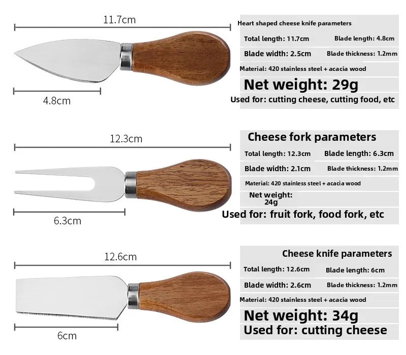 Acacia Cheese Board (with Utensils) - Urban Jiko