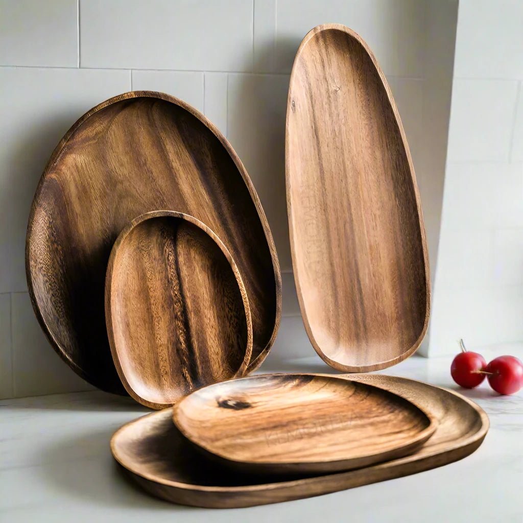 Acacia Wood Serving Trays - Urban Jiko