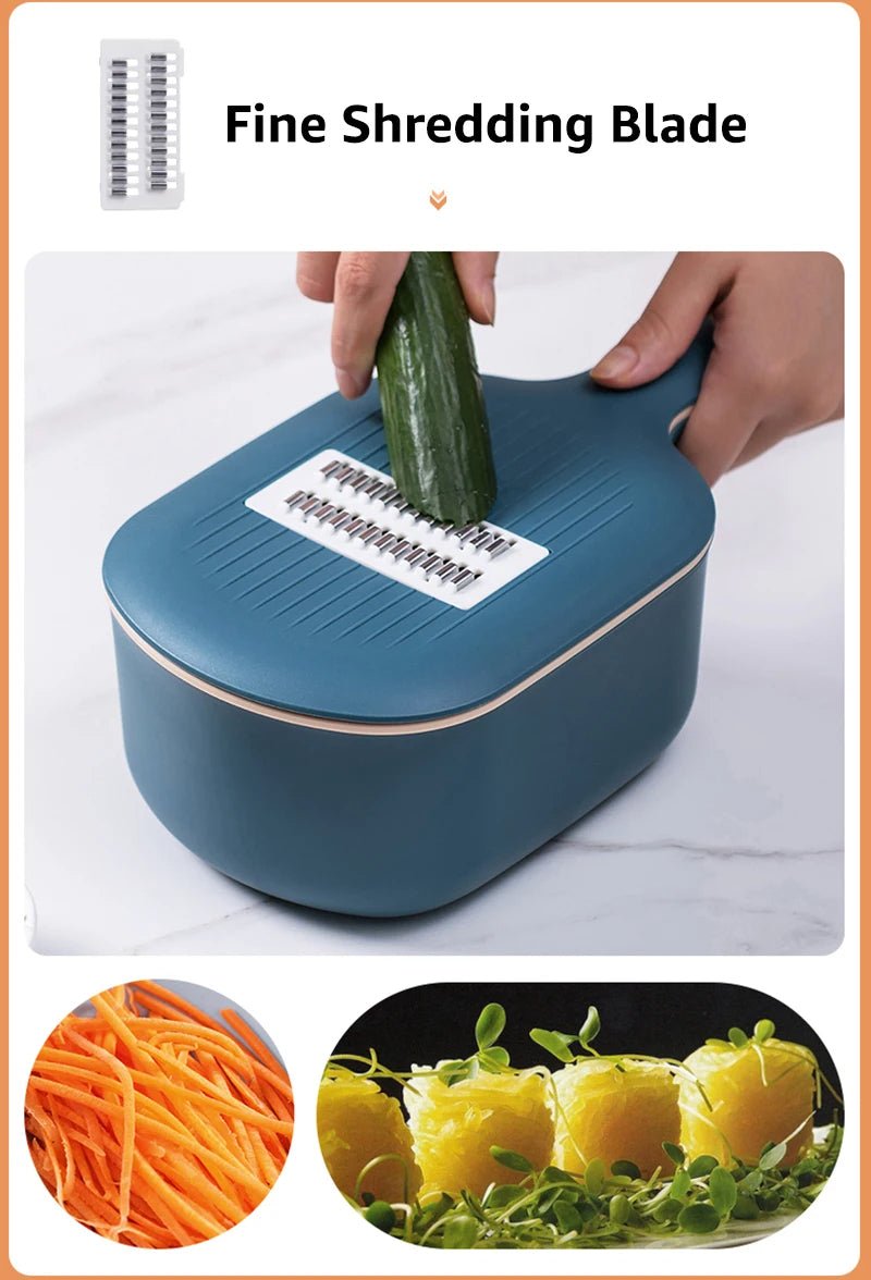 Multifunction Vegetable Cutter with Drain Basket - Urban Jiko