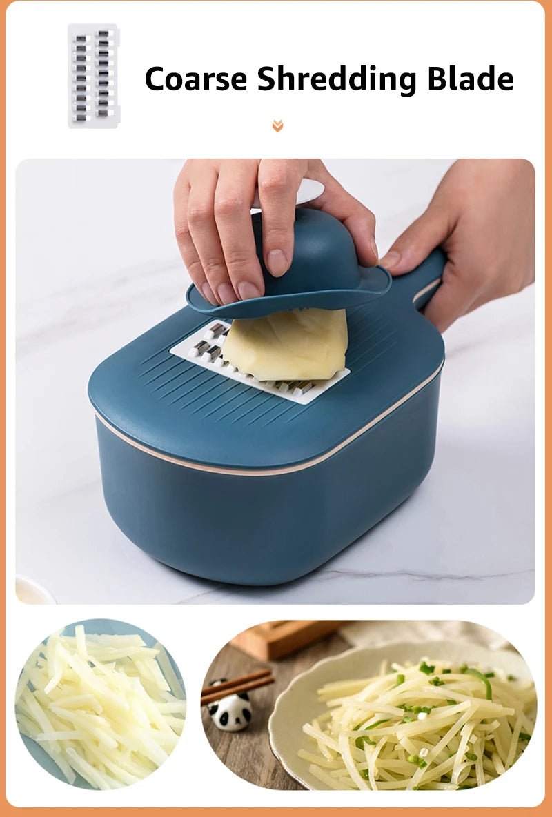 Multifunction Vegetable Cutter with Drain Basket - Urban Jiko