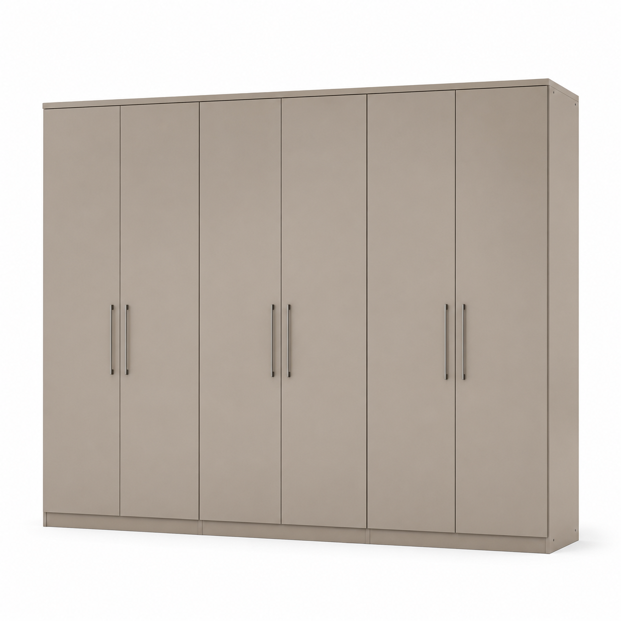 Kleiderschrank Greige 240 cm mit Soft Close Türen