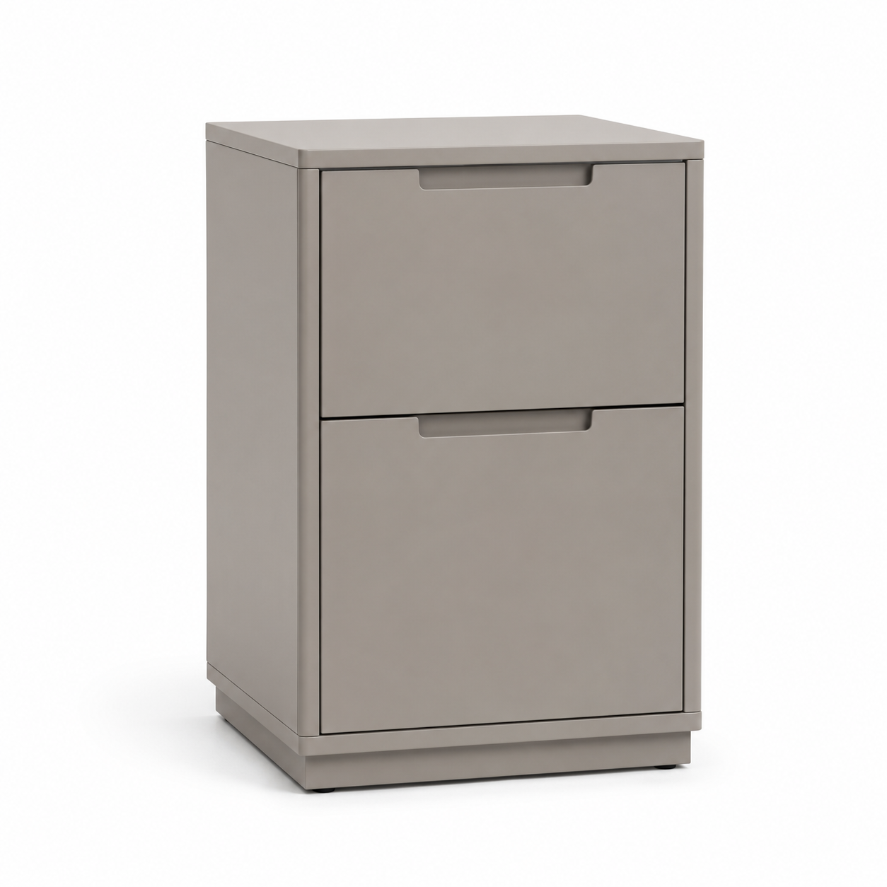 Hoher Nachttisch Greige 65 cm für Boxspringbetten