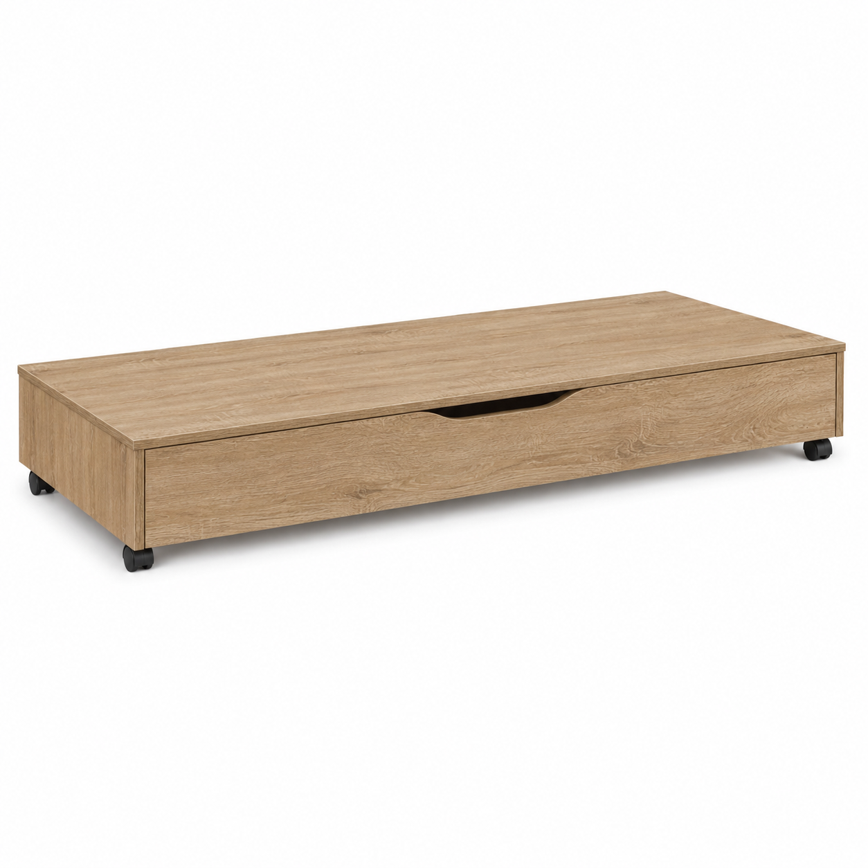 Bettkasten Eiche Optik 160 cm mit Rollen