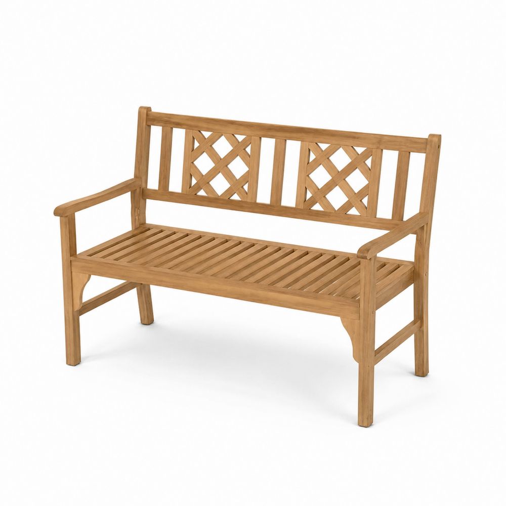 Ławka z drewna tekowego 120 cm-Nordirin
