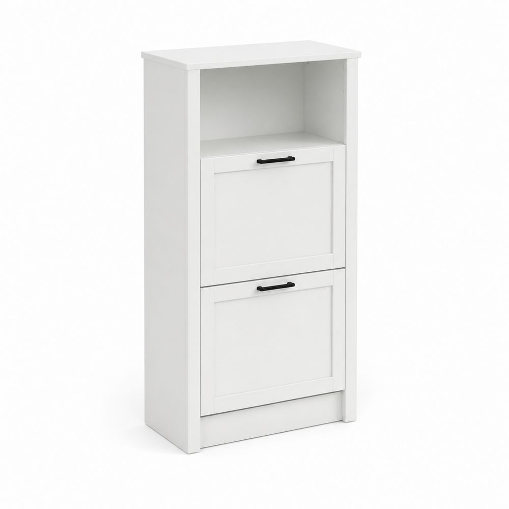 Szafka na buty z płyty MDF Biała 80x30x120 cm-Nordirin