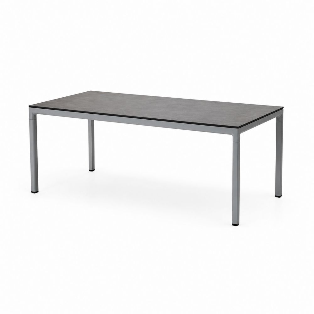 Stół ogrodowy prostokątny stal nierdzewna i ceramika 200x90 cm-Nordirin