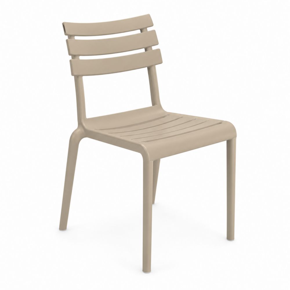 Stuhl Kunststoff Beige 45x53x82 cm