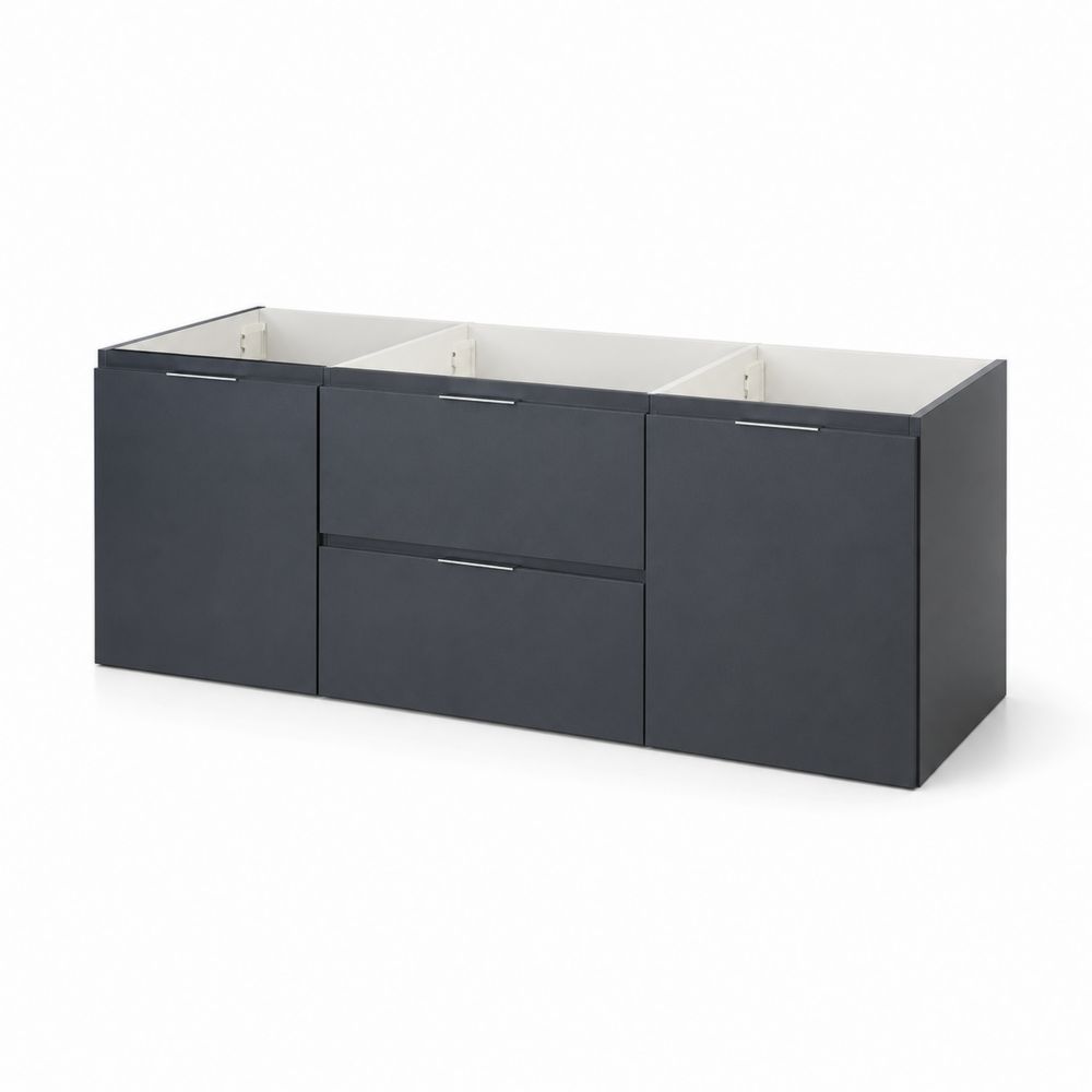 Waschtischunterschrank MDF Anthrazit