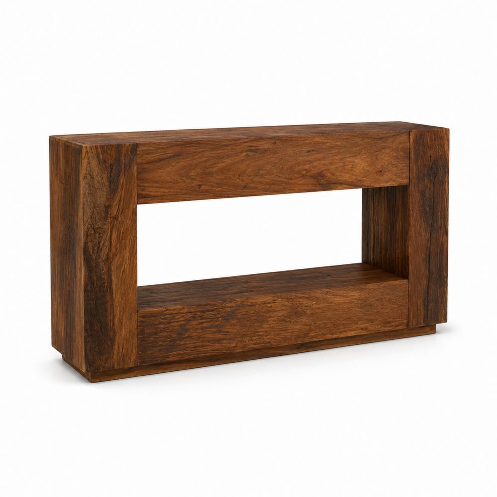 Konsolentisch rechteckig Akazienholz Braun 120x30x75cm