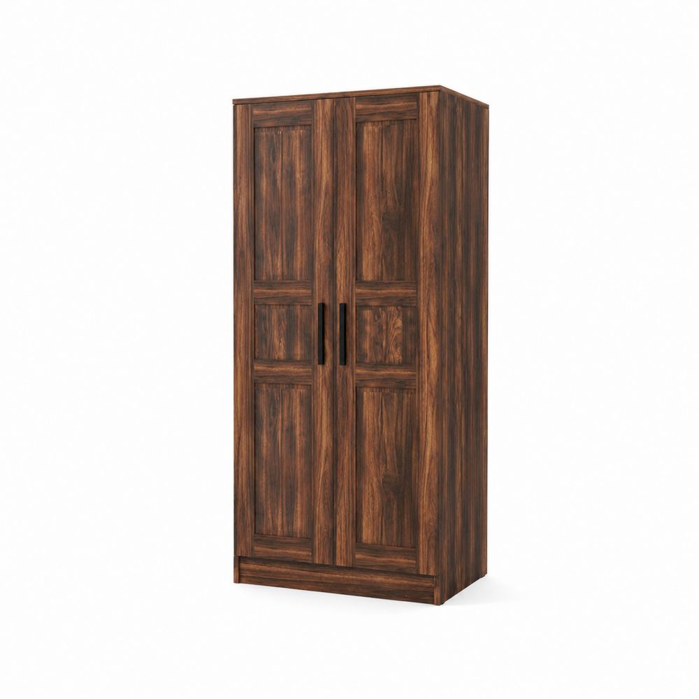 Kleiderschrank 2-türig Walnussfurnier 80x50x180 cm