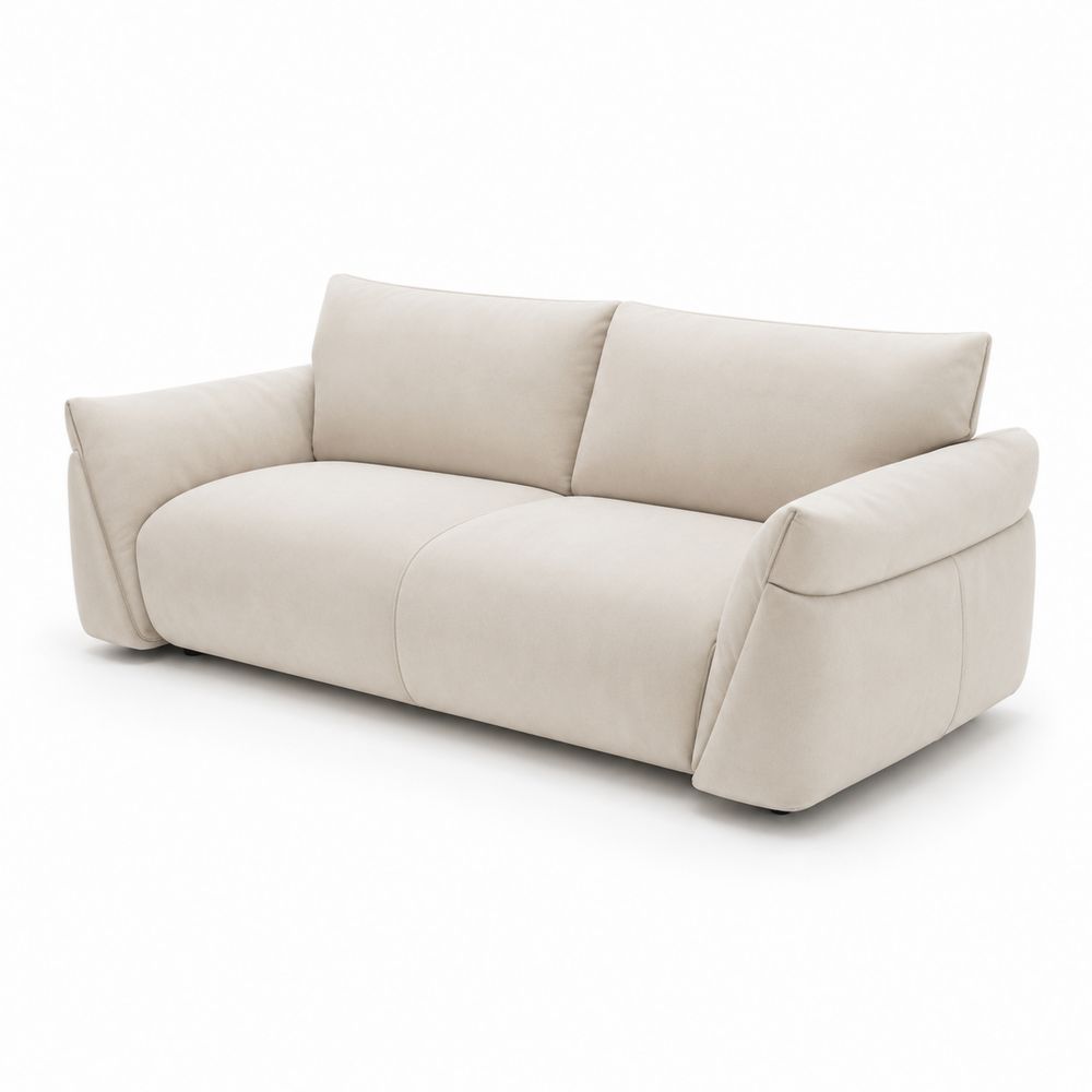 2-Sitzer Sofa Stoff Beige 200x100x85 cm