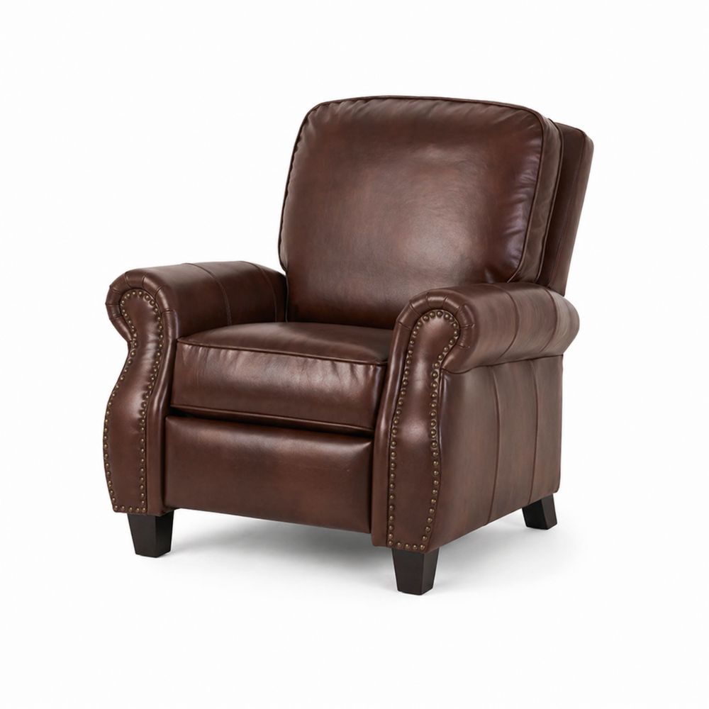Leder Liegesessel Braun 90cm x 85cm x 100cm