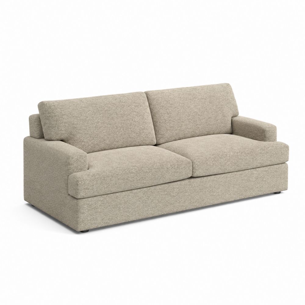 Sofa Stoff Beige 200x100x85 cm