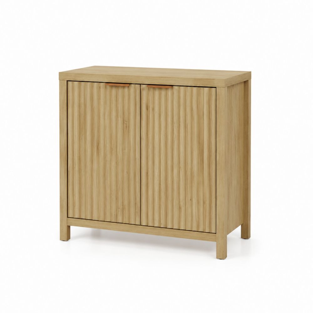 Aufbewahrungsschrank mit 2 Türen Holz 80x35x90 cm