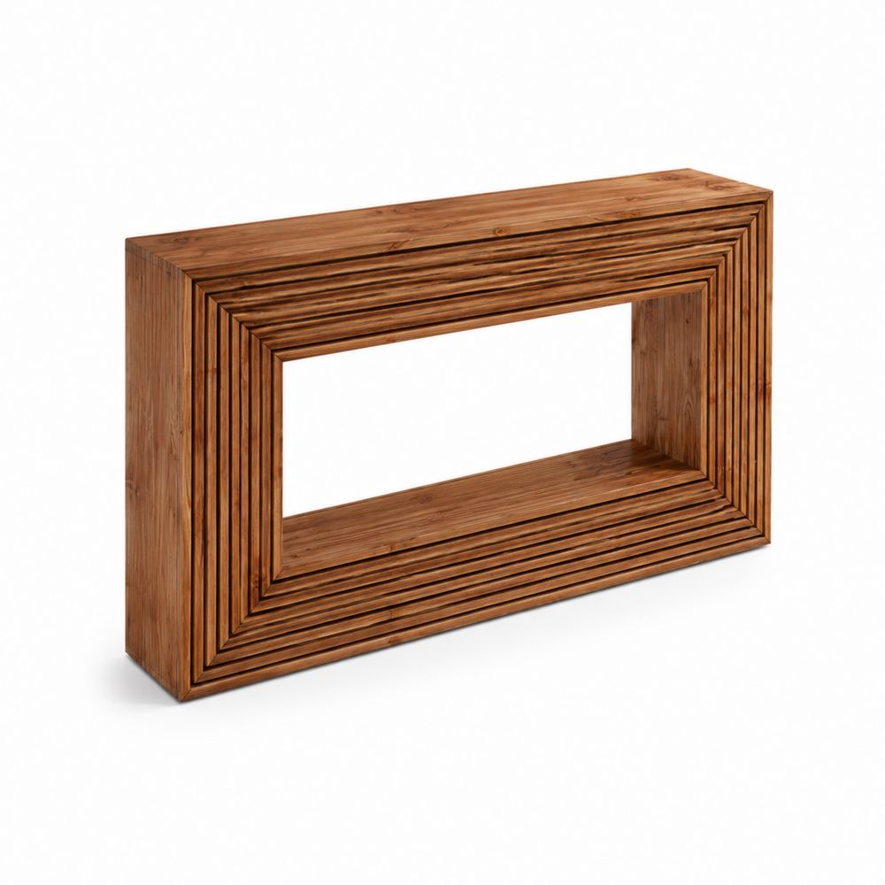 Konsola z drewna bambusowego 120 cm x 30 cm x 80 cm Brązowy