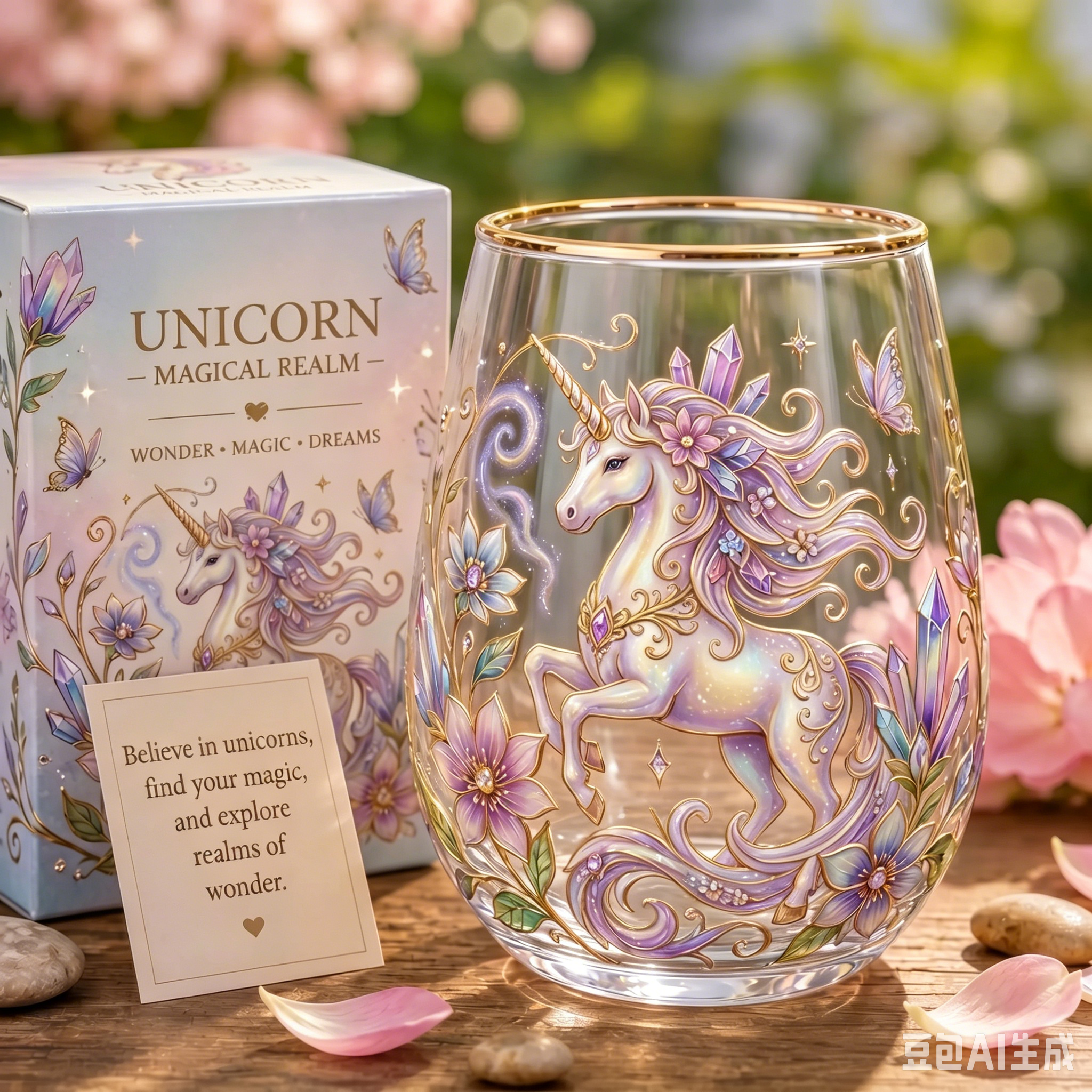 🌸🌿 Limited Edition 2026 Garden Morning Bliss Glass Tea Cup☀️☕