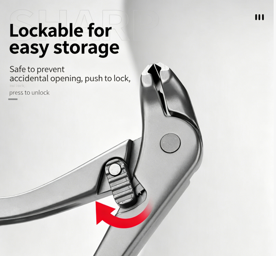 🥳2026 HOT SALE💅Stainless Steel Nail Clipper with Curved Precision Blades – Effortless for Thick Nails & Seniors! ✂️✨