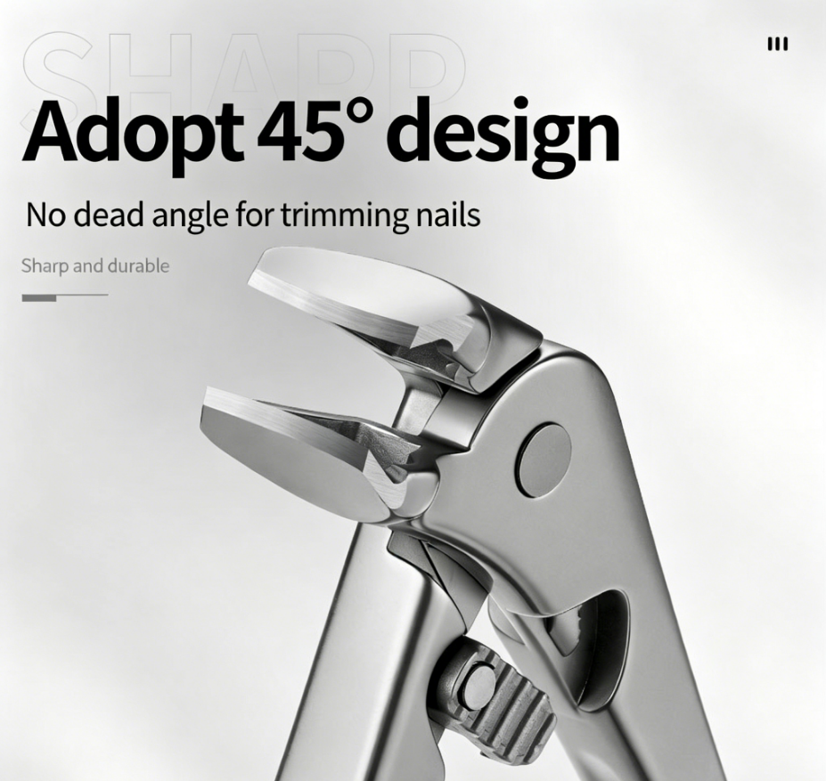 🥳2026 HOT SALE💅Stainless Steel Nail Clipper with Curved Precision Blades – Effortless for Thick Nails & Seniors! ✂️✨