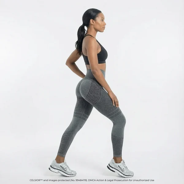 High Waisted And Hip Lifting Yoga Elastic Quick Drying Tight Pants ⭐