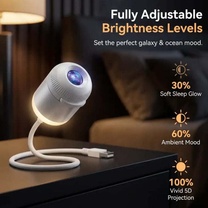 🔥 🌌🌠HD Smart Dynamic 5D Holographic Night Light Projector