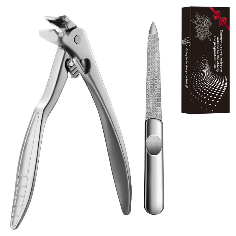 🥳2026 HOT SALE💅Stainless Steel Nail Clipper with Curved Precision Blades – Effortless for Thick Nails & Seniors! ✂️✨