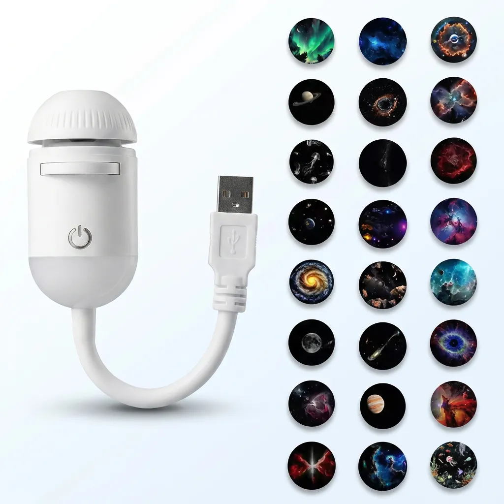 🔥 🌌🌠HD Smart Dynamic 5D Holographic Night Light Projector