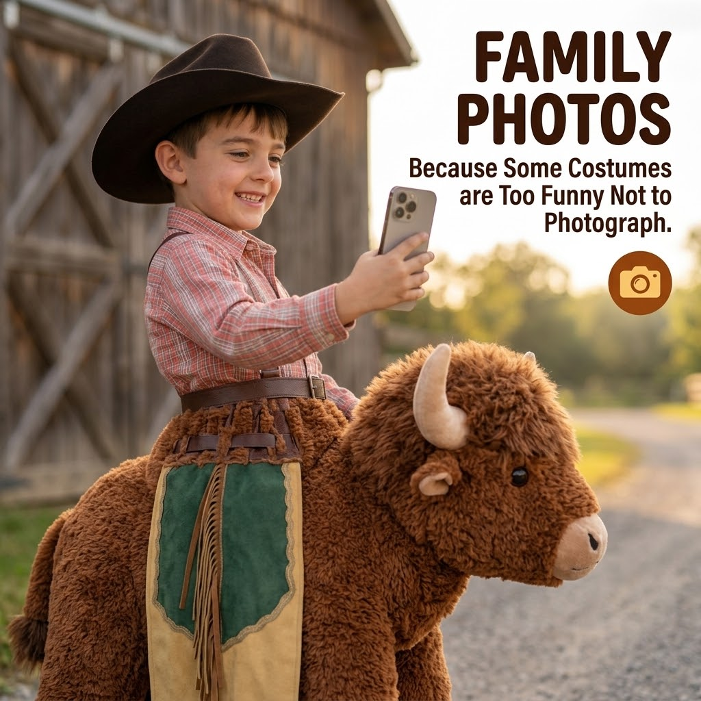 🤠 MyTinyRodeo™ Kids Ride-On Bull Costume