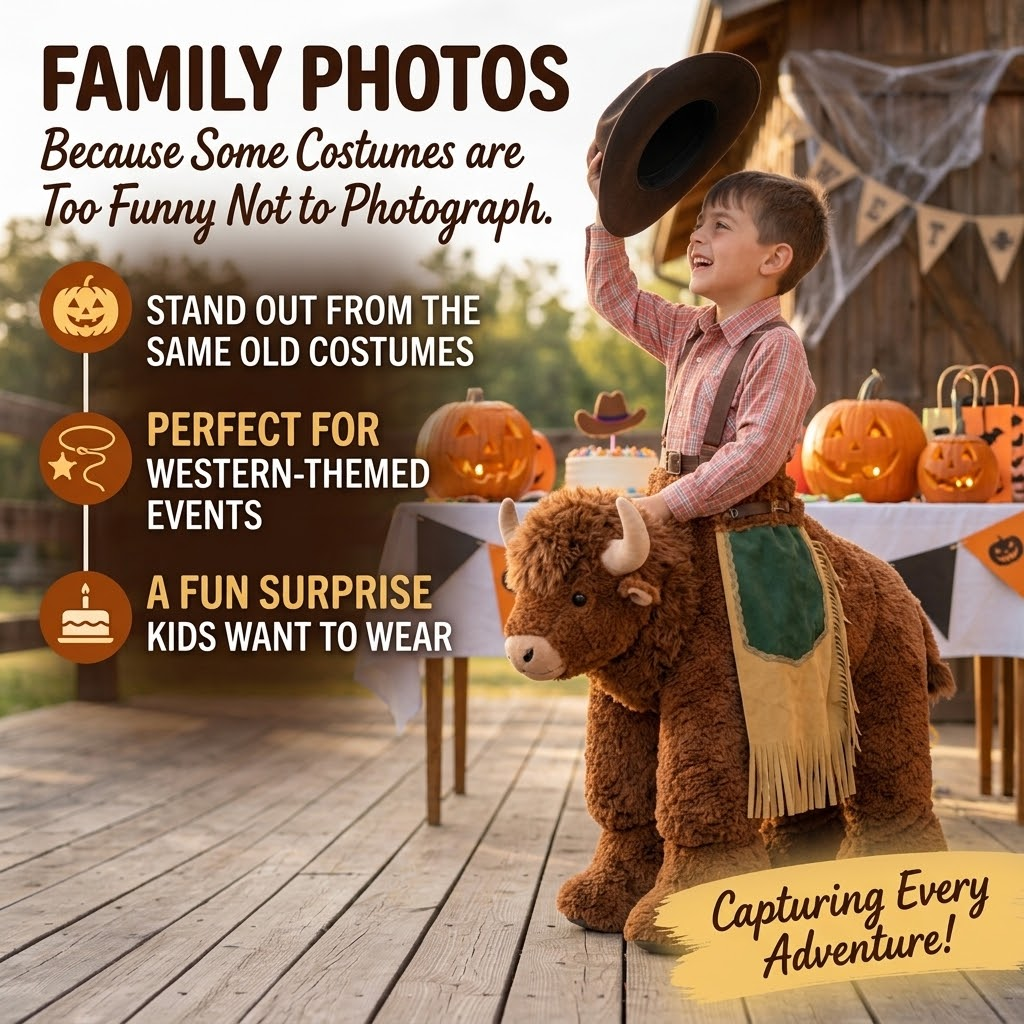 🤠 MyTinyRodeo™ Kids Ride-On Bull Costume