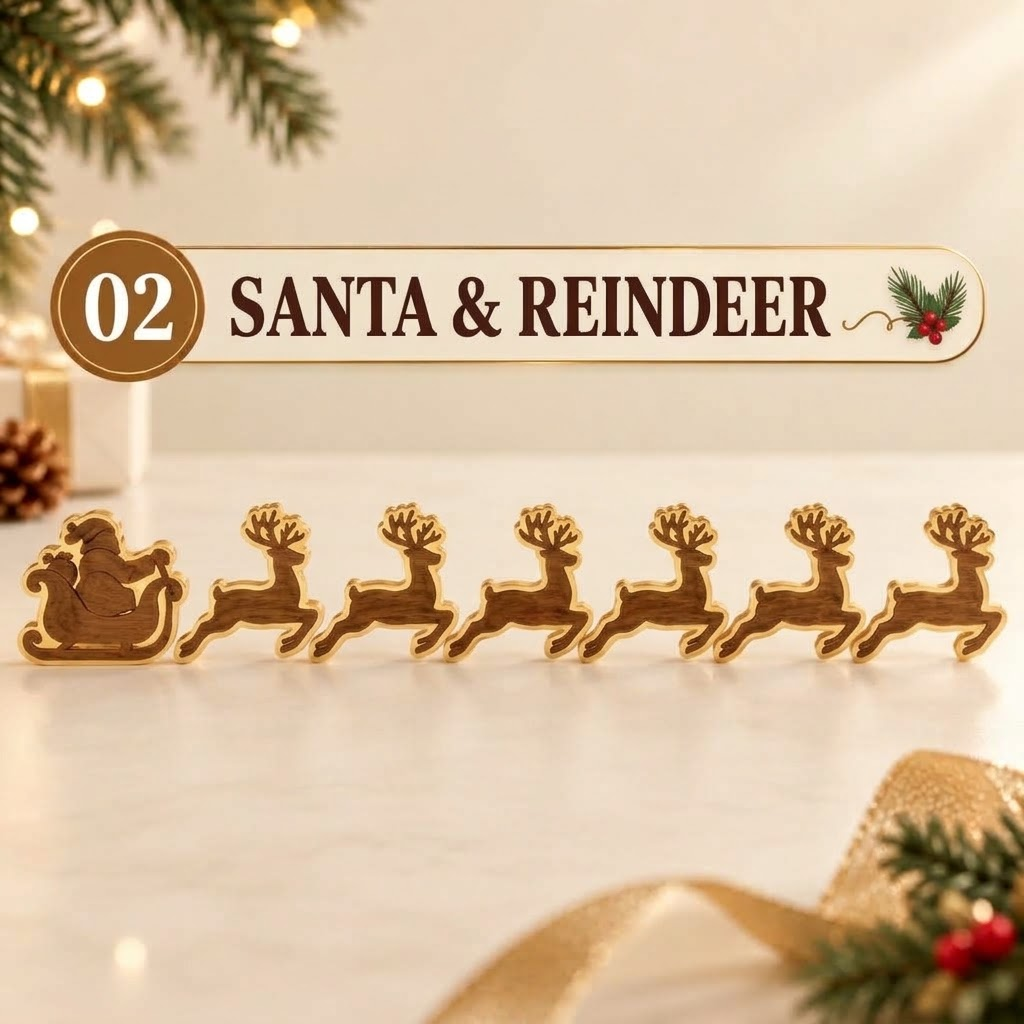 🎄 LED Reindeer Wall Decorations - ✨Festive Christmas Lighting