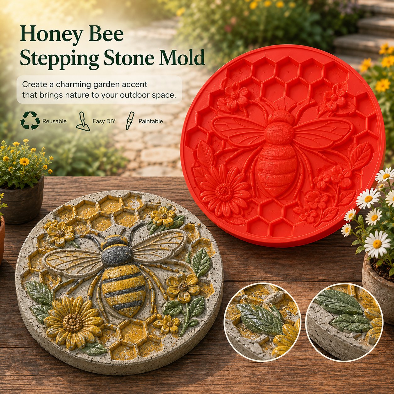 💥 LAST DAY 49% OFF - 🌻 Reusable Garden Art Mold – Make Your Garden Truly One of a Kind (📦Buy 2 Free Shipping)