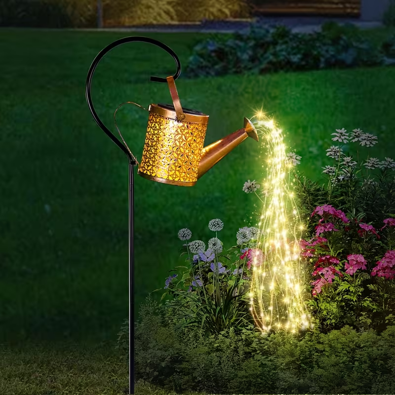 🌸 Solar Peony Watering Can Garden Light 🌙 Watch Your Garden Glow Like a Fairytale Every Night