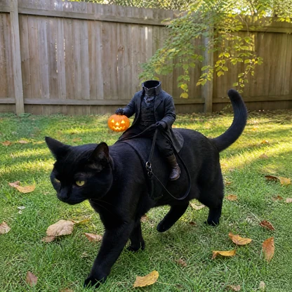 😺The Headless Horseman Rider™ Pet Costume🎃