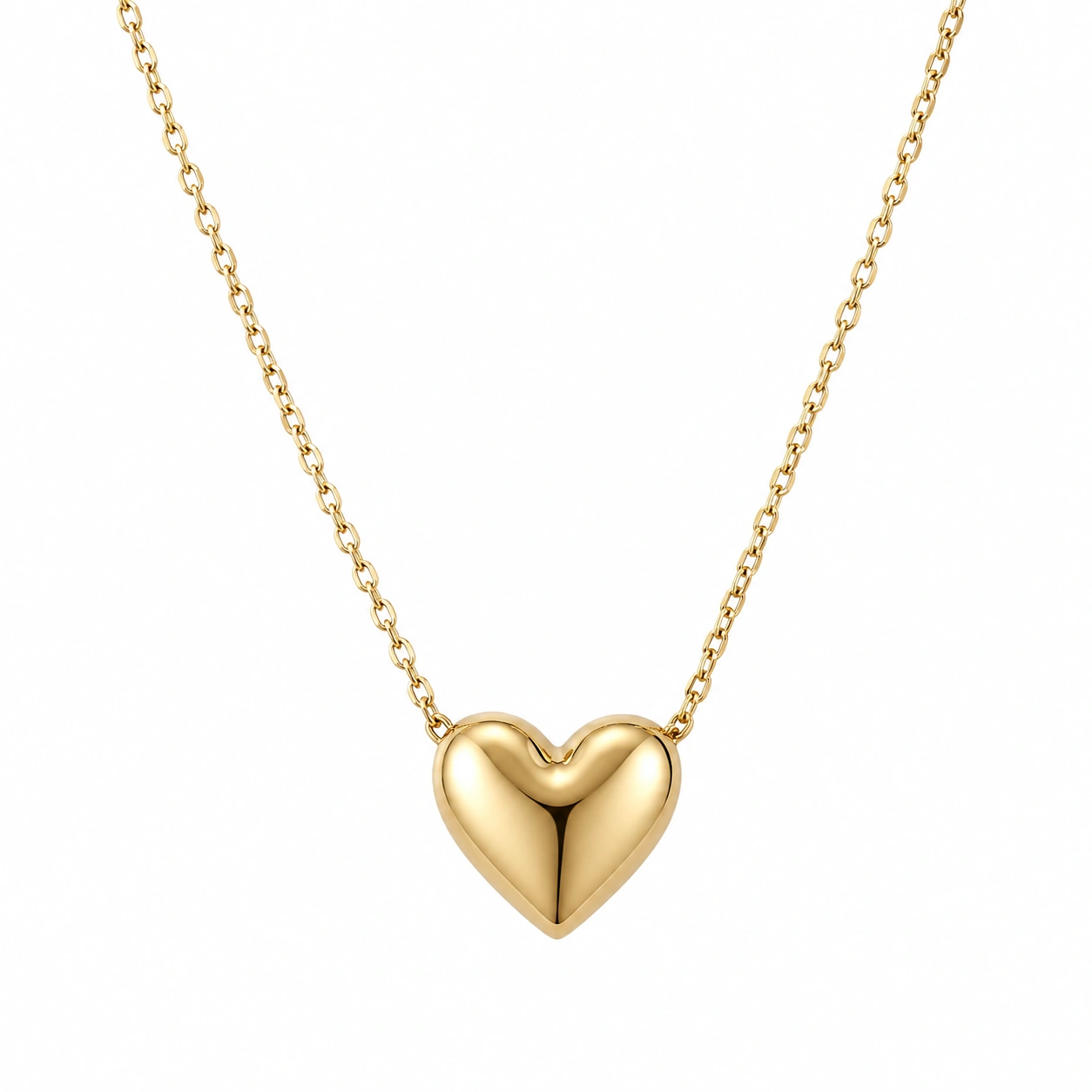 Halskette mit Herzanhänger in Gold-ecolivio