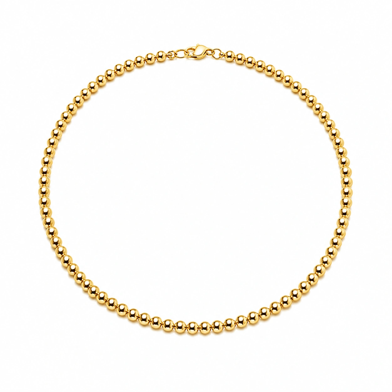 Goldene Kugel-Halskette 45 cm-ecolivio