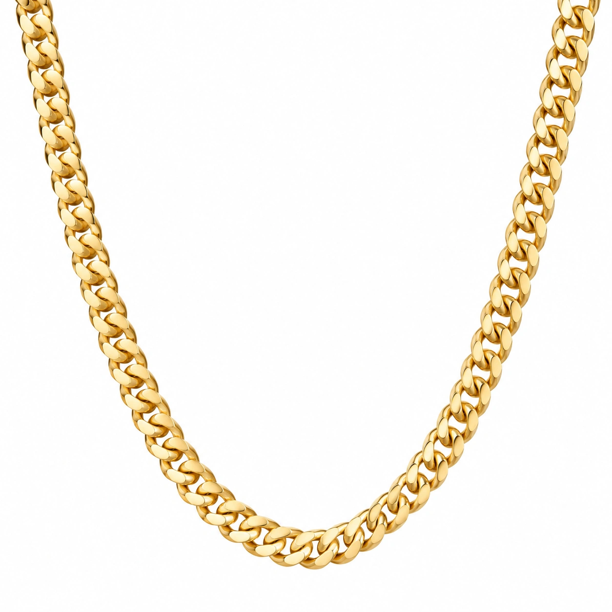 Elegante Goldkette Panzerkette 50 cm-ecoformia