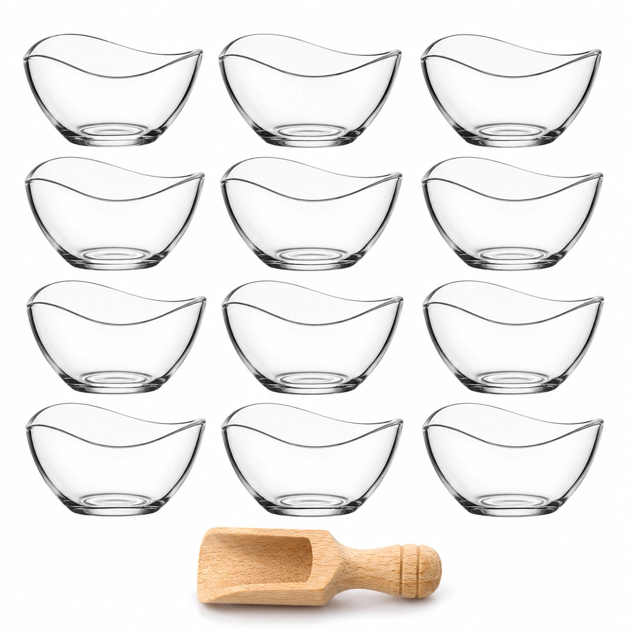 Set de cuencos para aperitivos de vidrio-BellanovaLiving
