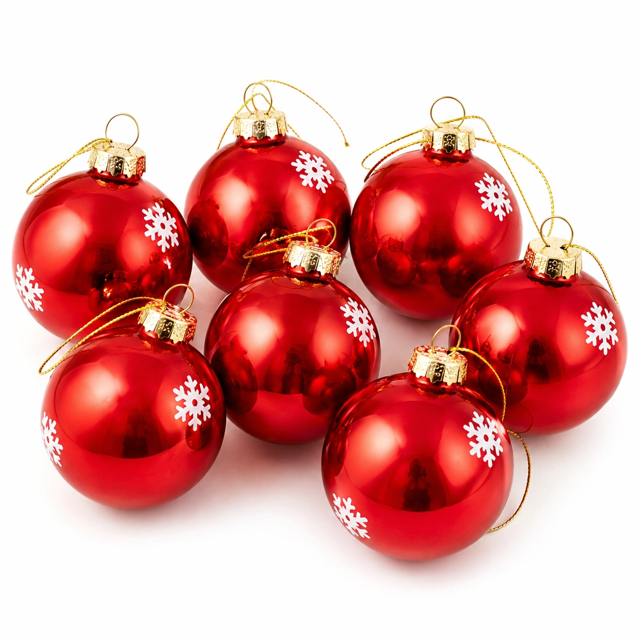 Set de Bolas Navidenas Rojas-BellanovaLiving