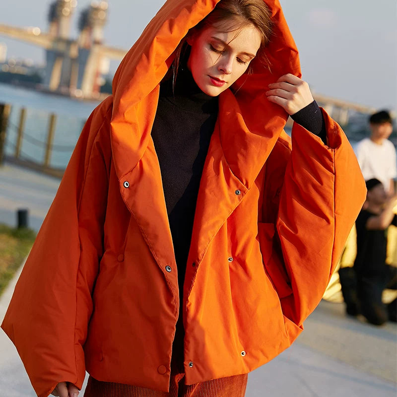 Lorbrv | Bat-Sleeve High-End Down Jacket for Women