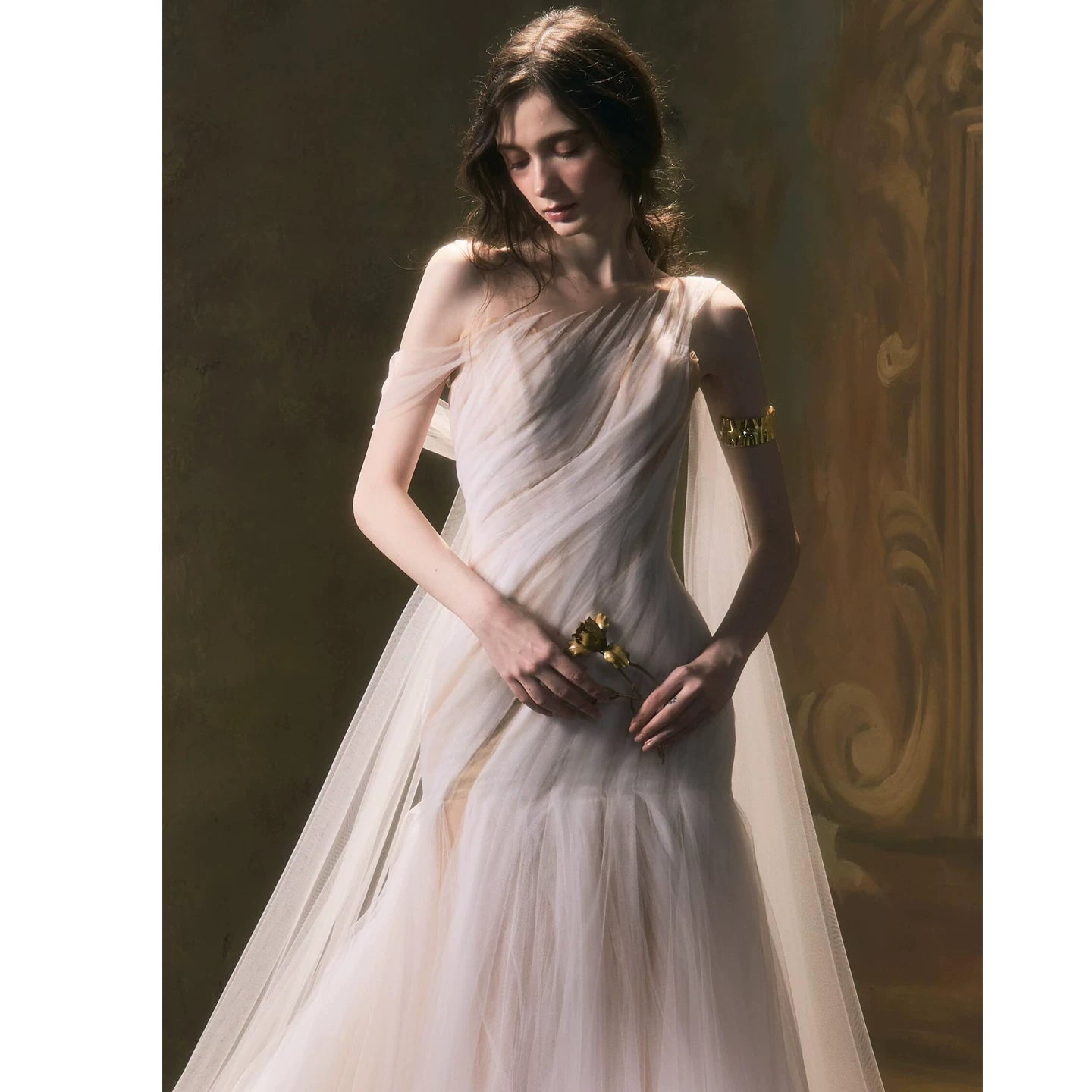 Lorbrv | Forest Fairy Light Wedding Dress for Brides