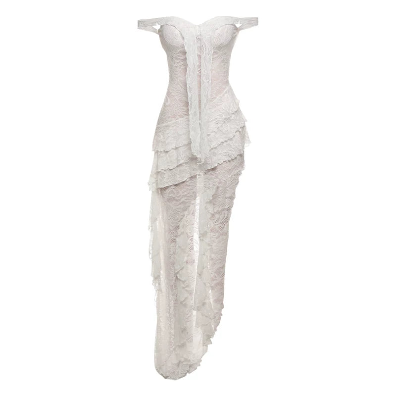 Lorbrv| Sexy Layered Strappy Sheer Bodycon Dress for Women