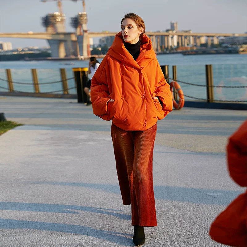 Lorbrv | Bat-Sleeve High-End Down Jacket for Women