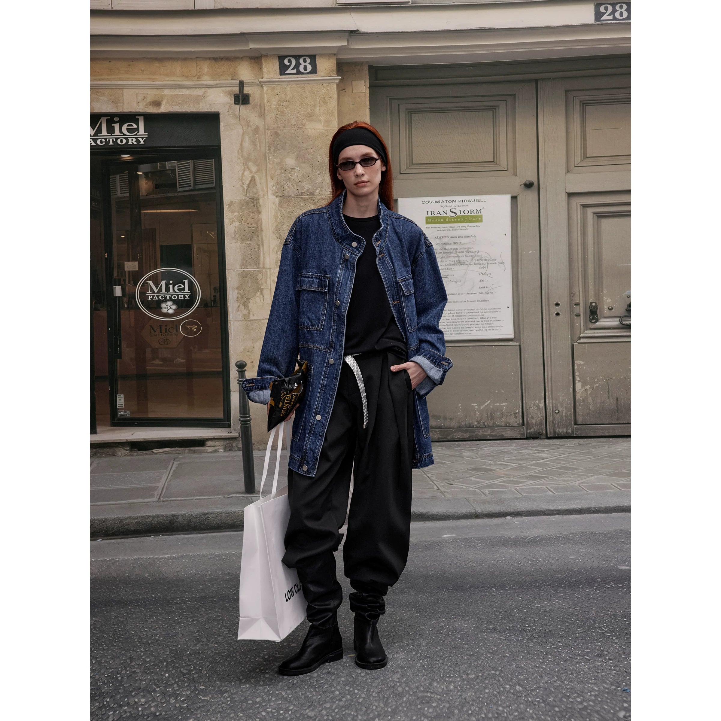 Lorbrv | American Street Style Washed Distressed Denim Jacket