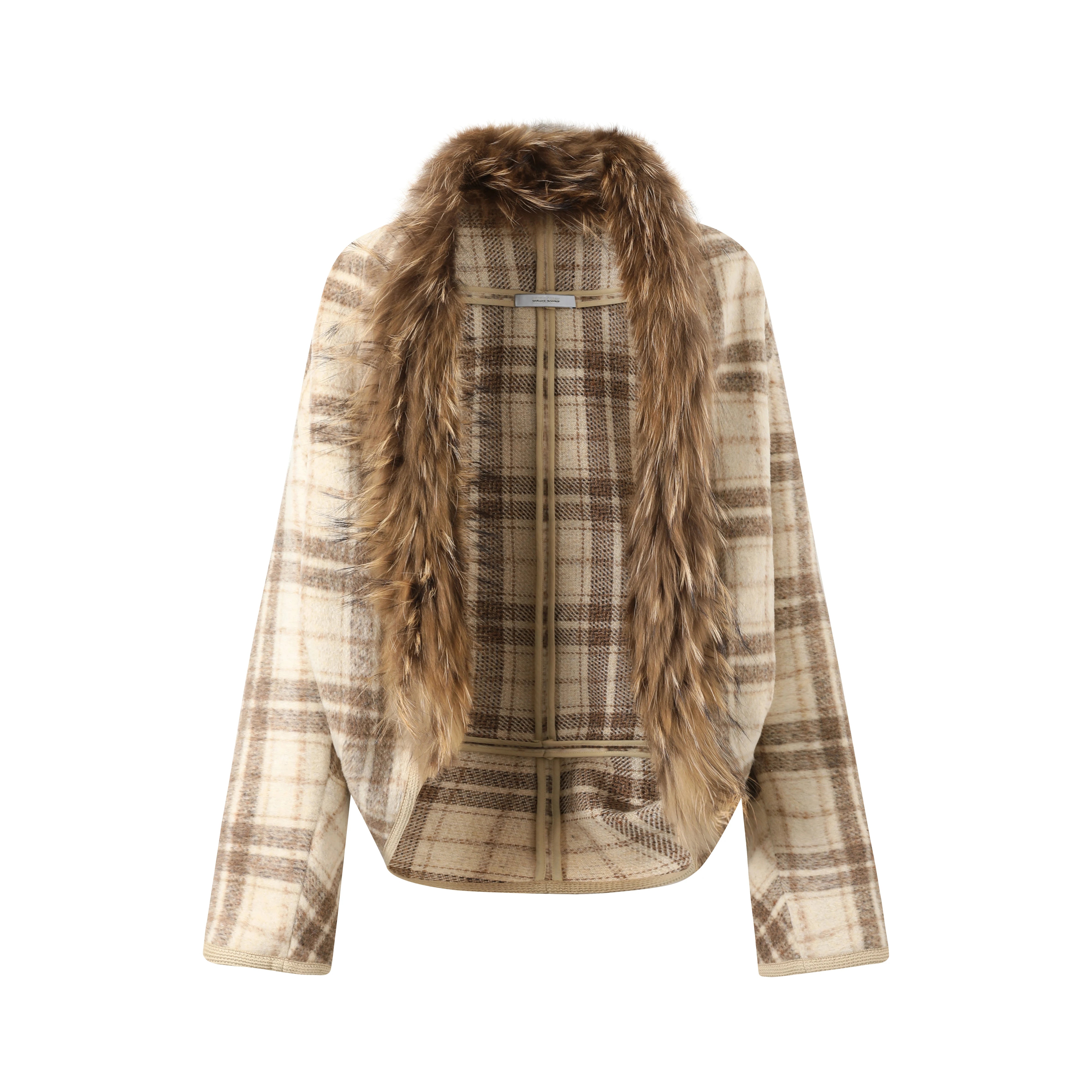 Lorbrv| Bat-Sleeve Woolen Coat for Women – Loose Retro Cardigan